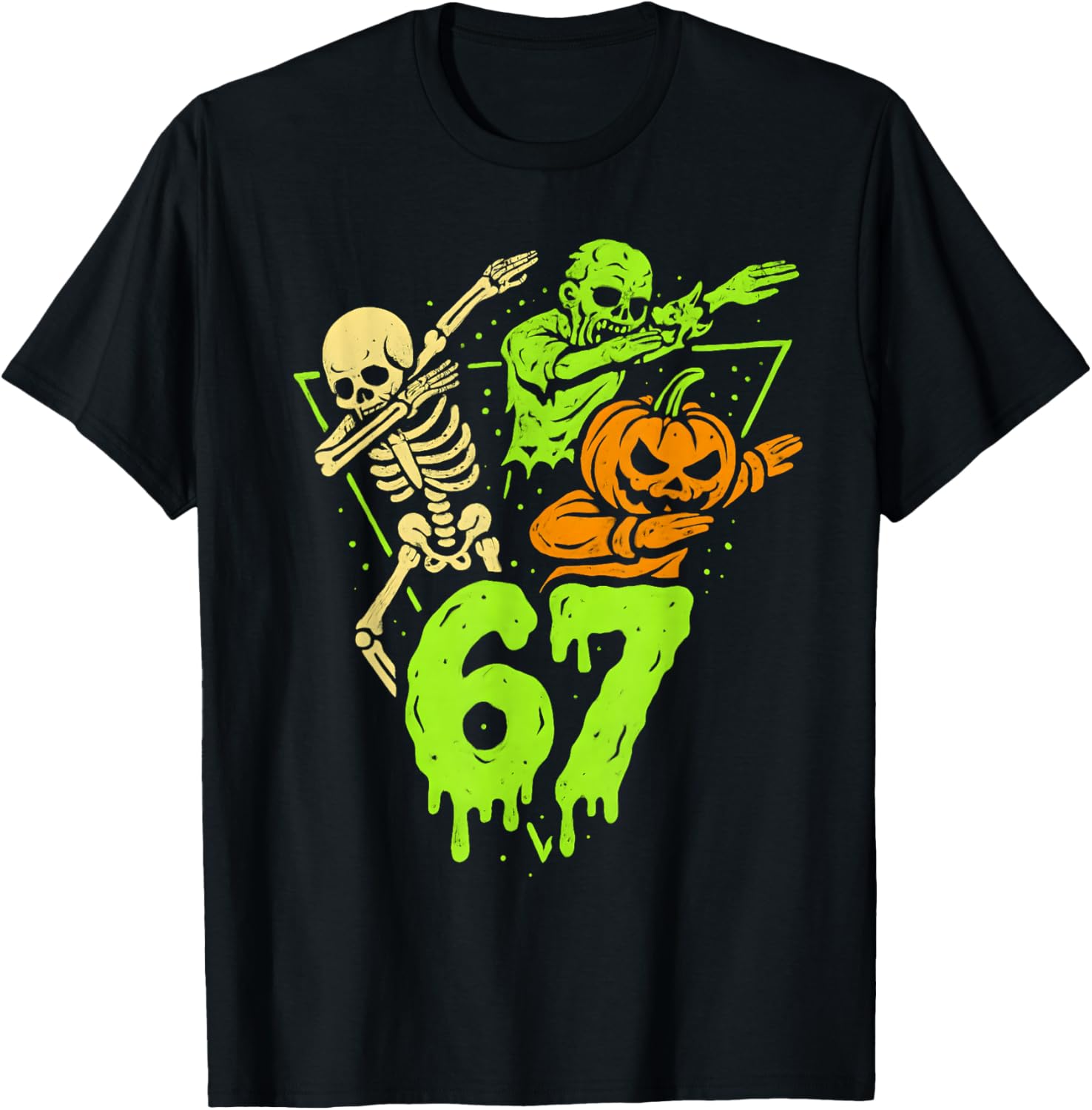 67 Halloween 6 7 Meme Gen Alpha Slang Six Seven Boys Kids T-Shirt